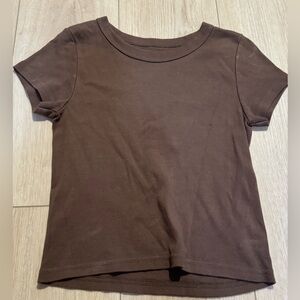 Brown John galt baby tee